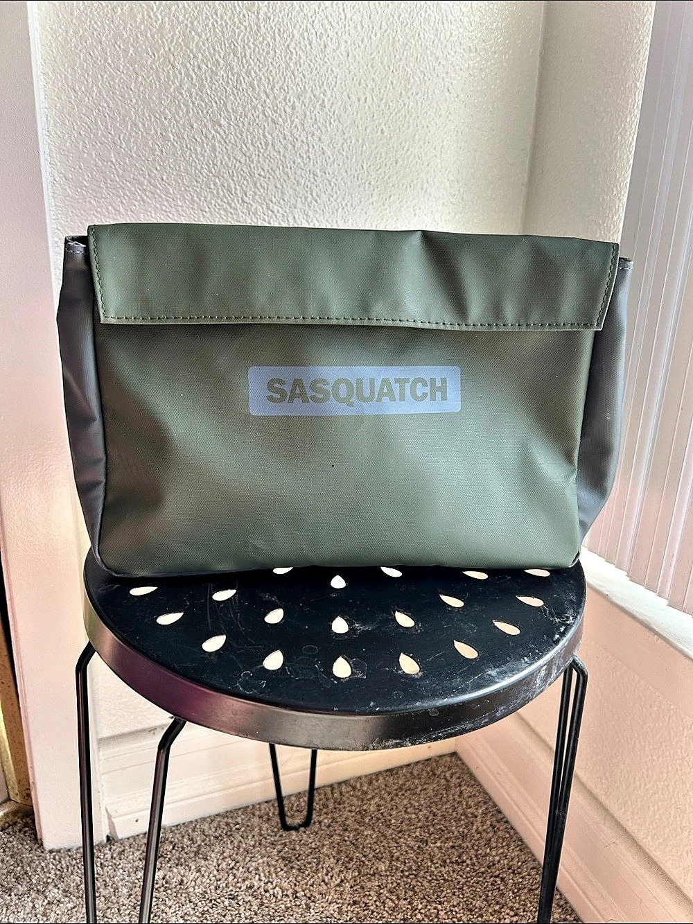 Sasquatch Olive Green Utility Tote Bag